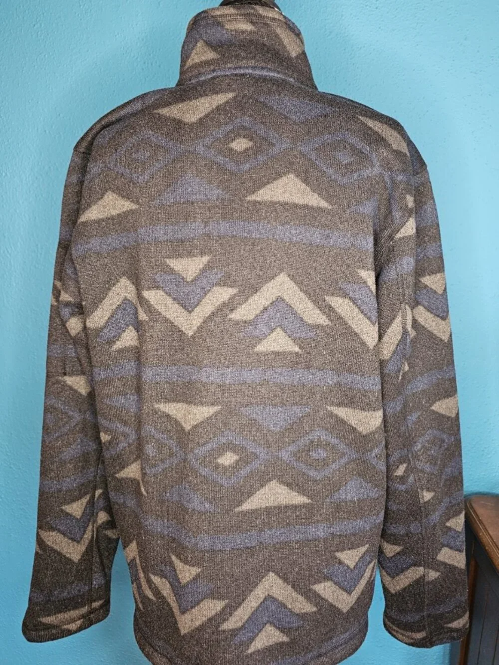 The North Face Men's Gordon Lyons Novelty 1/2 Zip Fleece Aztec Geometric, L